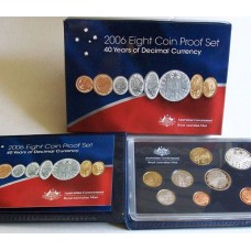 AUSTRALIA 2006 . ERROR PROOF SET . TWENTY 20 CENT INCORRECT DATE